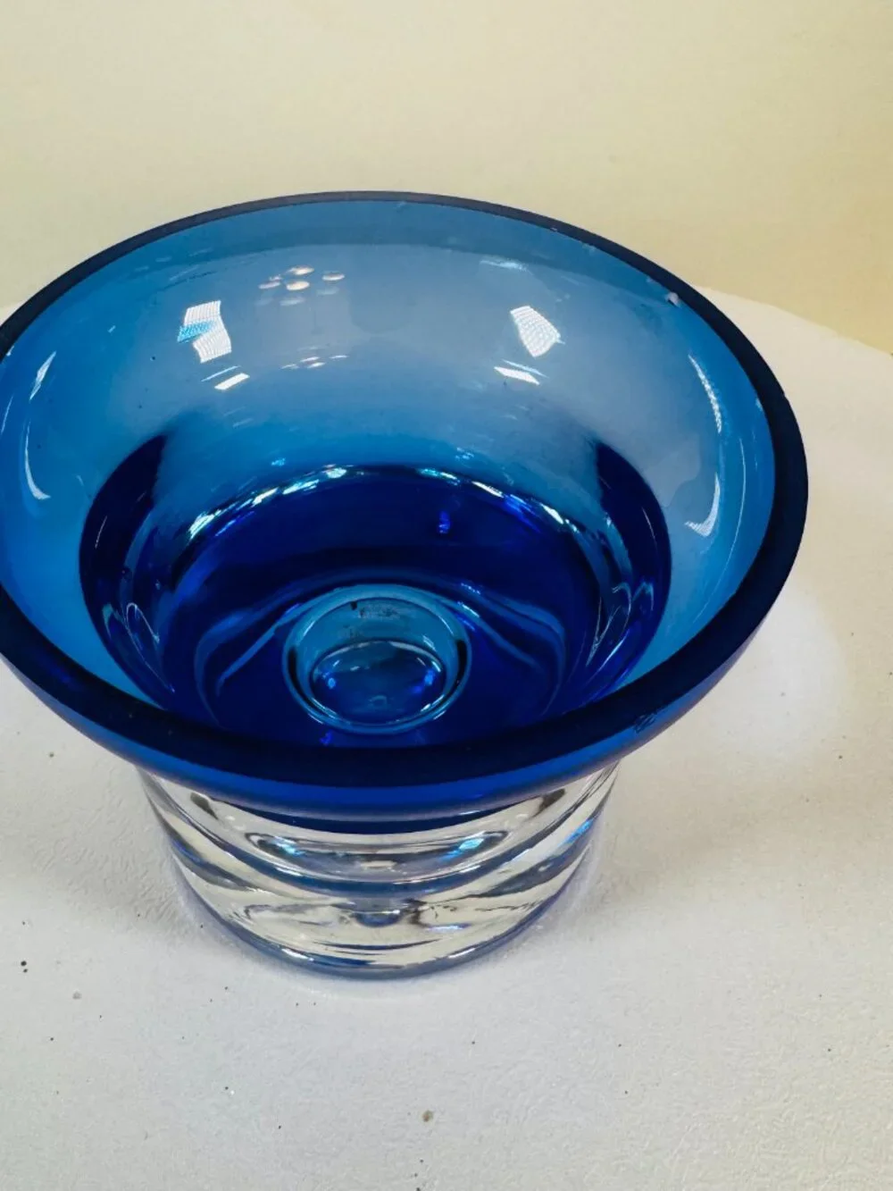 Krosno Cobalt Blue Art Glass 3.25